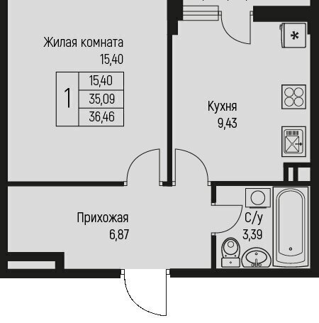 квартира р-н Тахтамукайский аул Новая Адыгея Старобжегокайское сельское поселение, жилой комплекс Ритм фото 1