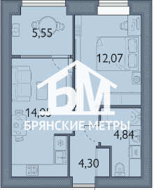 квартира р-н Брянский п Мичуринский микрорайон Мегаполис-Парк, 22 к 1 фото 2