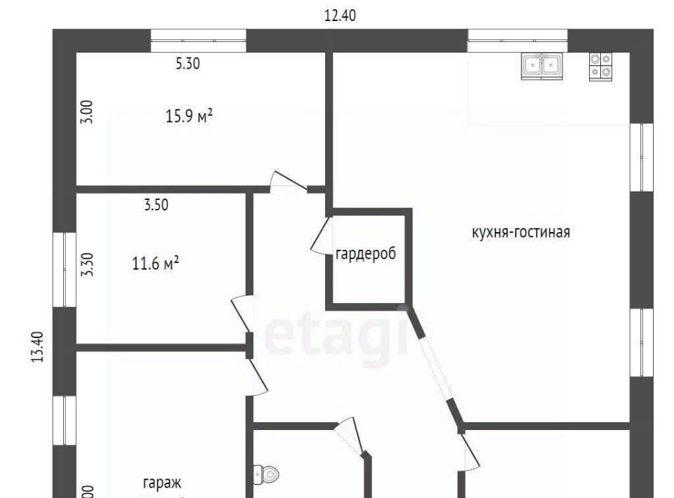 дом р-н Тюменский с Перевалово ул Ореховая Переваловское сельское поселение фото 2