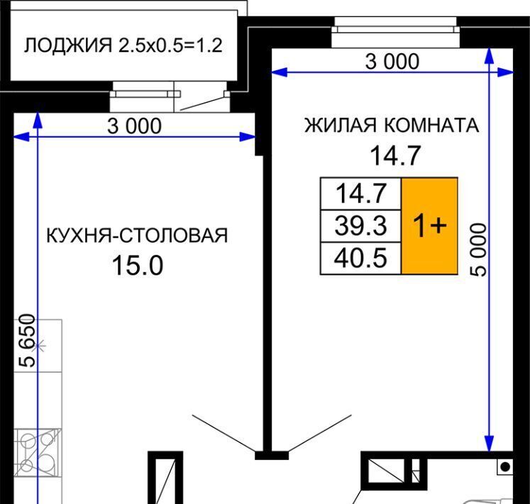 квартира г Краснодар р-н Прикубанский ЖК «Дыхание» фото 1