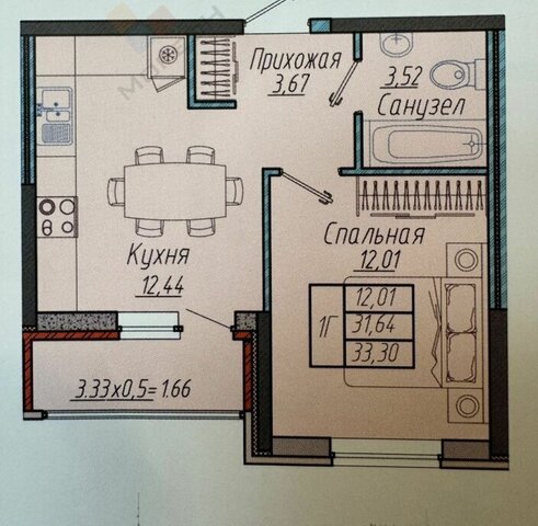 квартира р-н Прикубанский ул им. генерала Корнилова 10 фото