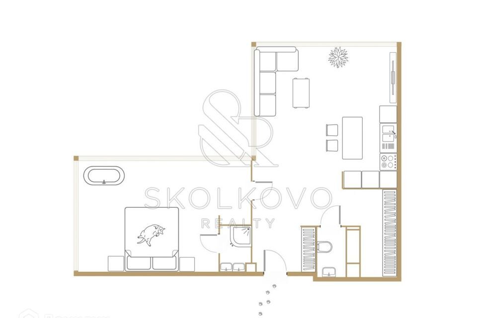 квартира г Москва Центральный административный округ, 1-й Красногвардейский проезд, 22 ст 2 фото 2