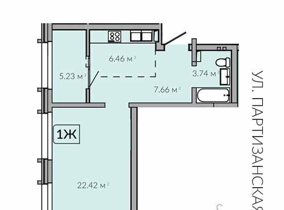 квартира г Иркутск р-н Октябрьский ул Байкальская 91 фото 1