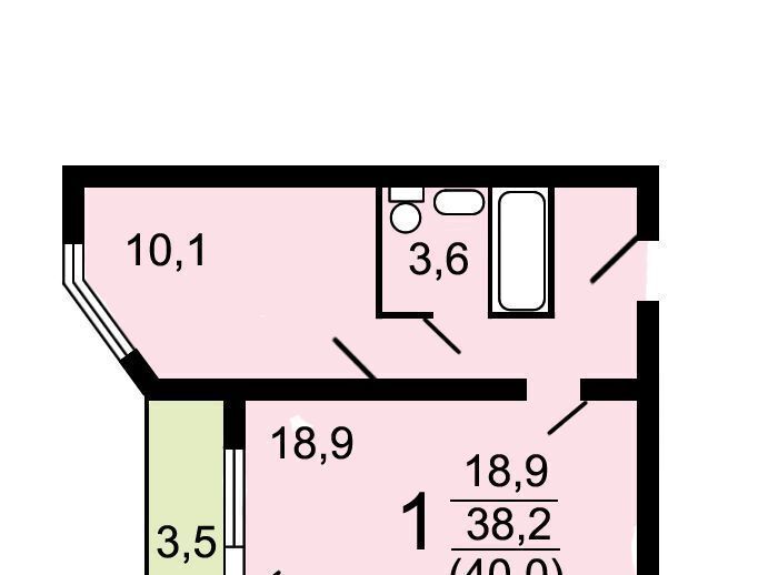 квартира г Москва метро Рассказовка Московский г., ул. Никитина, 14к 1 фото 6