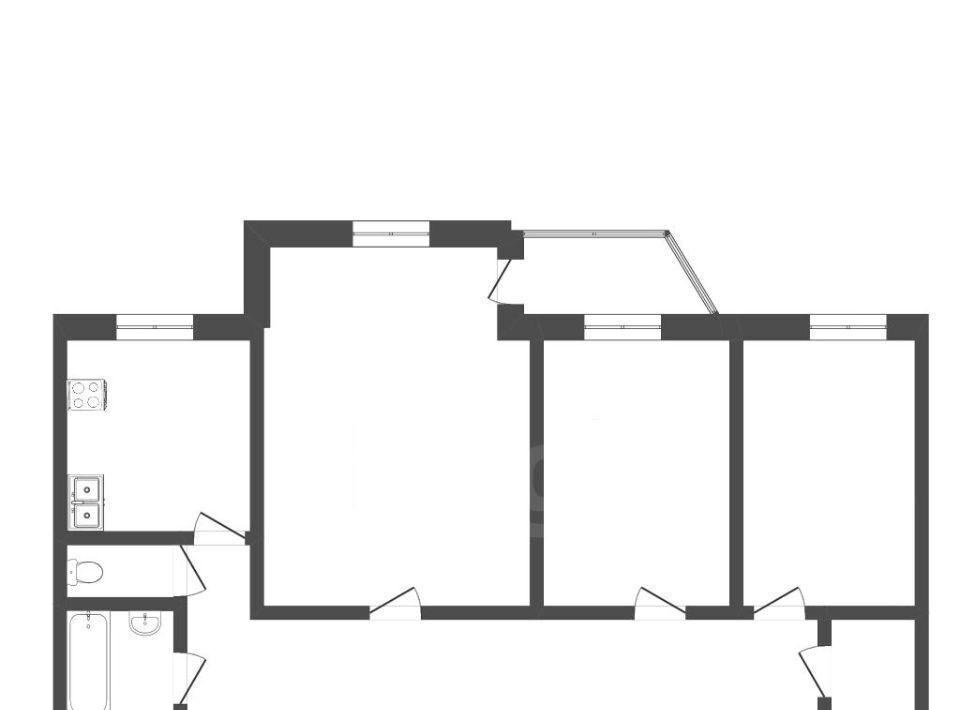 квартира г Норильск ул Комсомольская 3с/1 фото 2