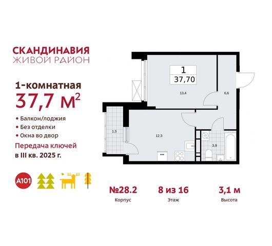 жилой район «Скандинавия» Сосенское, жилой комплекс Скандинавия, 28. 2, Бутово фото