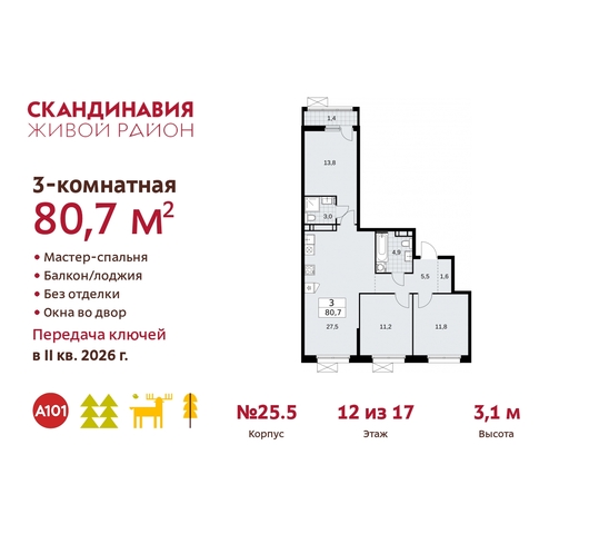 п Сосенское жилой район «Скандинавия» дом 25/5 Сосенское, Бутово фото