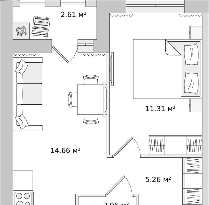 квартира р-н Всеволожский г Мурино ул Шоссе в Лаврики 53к/2 Девяткино фото 1