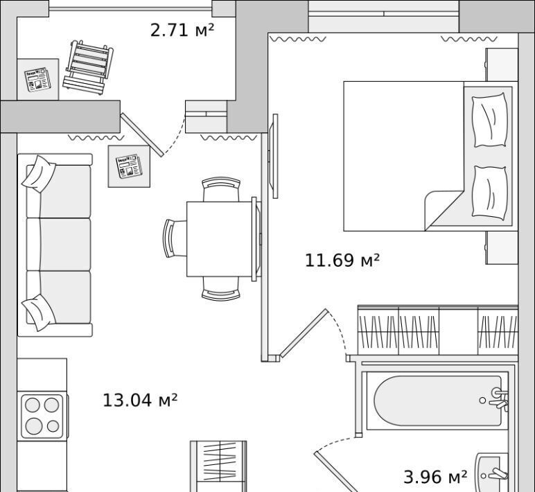 квартира р-н Всеволожский г Мурино ул Шоссе в Лаврики 53к/2 Девяткино фото 1