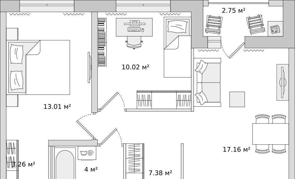 квартира р-н Всеволожский г Мурино ул Шоссе в Лаврики 53к/2 Девяткино фото 1