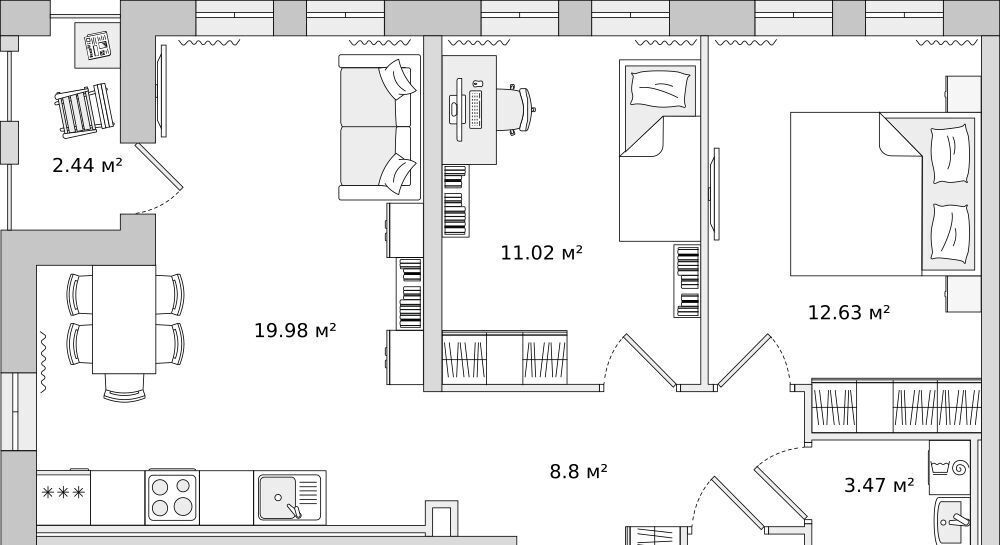 квартира р-н Всеволожский г Мурино ул Шоссе в Лаврики 51 Девяткино фото 1