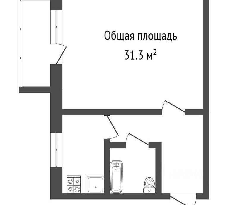 квартира г Москва метро Тушинская ш Волоколамское 100к/1 фото 9