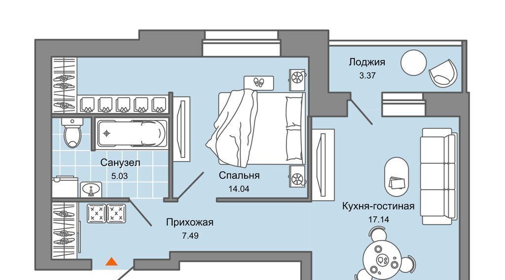 квартира г Киров р-н Ленинский ЖК Урванцево Знак жилой комплекс фото 1