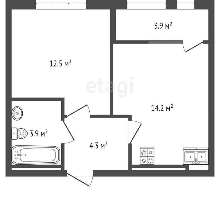 квартира г Пенза ЖК Апгрейд с 6, Октябрьский район фото 19