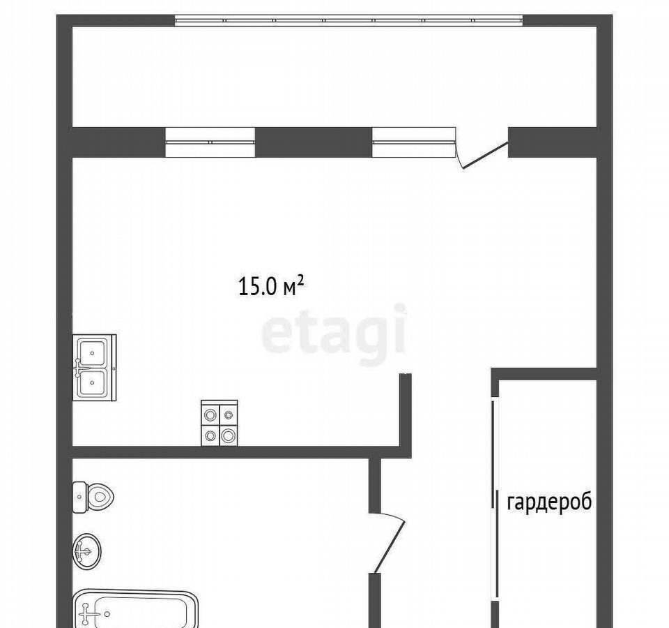 квартира г Тюмень р-н Калининский ул Московский тракт 83к/6 фото 39