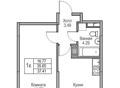 квартира г Санкт-Петербург ул Ивинская 1к/3 Беговая фото 2