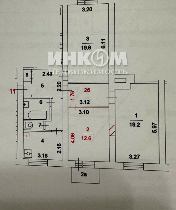 квартира г Москва метро Беговая проезд Беговой 7 фото 20