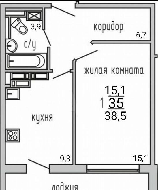 квартира р-н Альметьевский г Альметьевск ул Рината Галеева 31 ЖК «Алсу» муниципальное образование Альметьевск, мкр-н Алсу фото 12