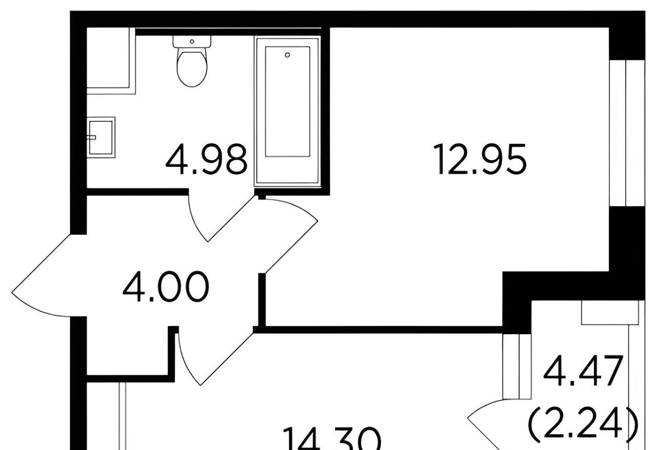 квартира г Одинцово ул Маршала Бирюзова 7к/4 Одинцово фото 2