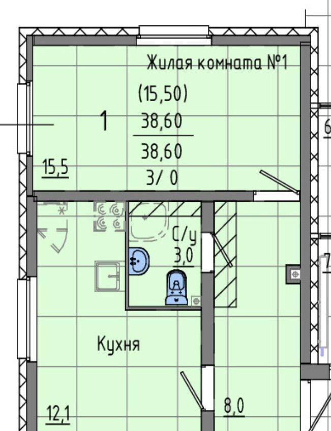 квартира г Екатеринбург р-н Октябрьский ул Латвийская 58 фото 9