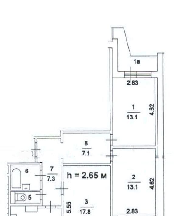 квартира г Москва метро Коломенская наб Нагатинская 40/1 фото 29