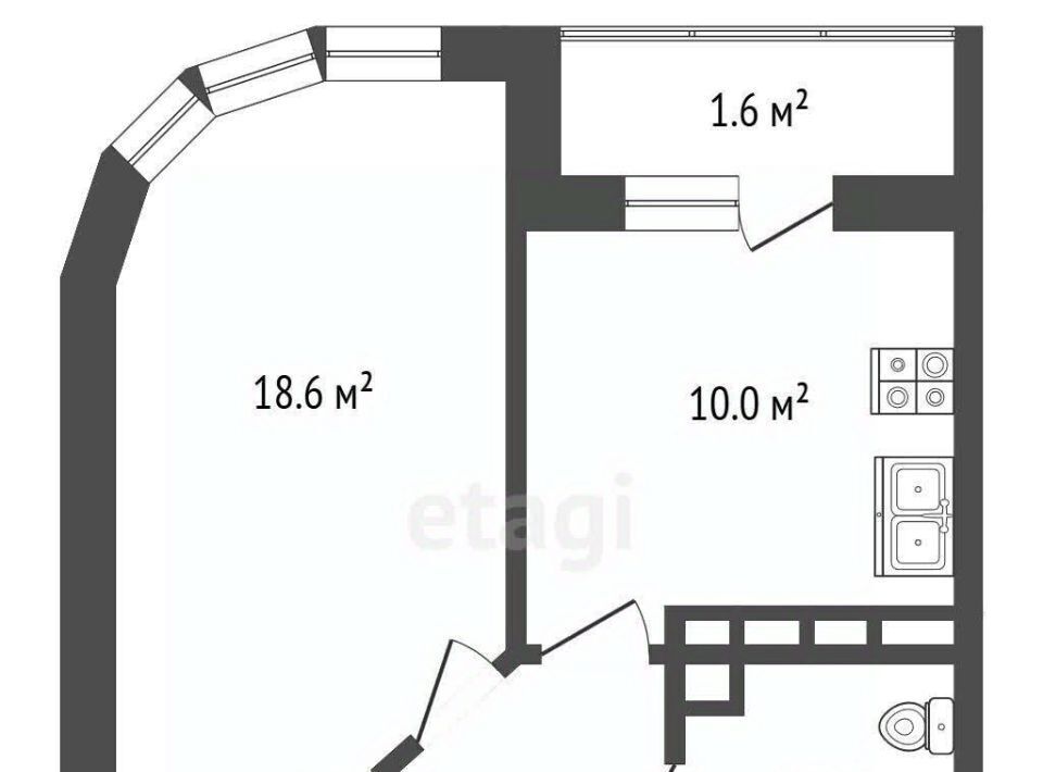 квартира г Ростов-на-Дону р-н Кировский ул Левобережная 6/6с 1 фото 2