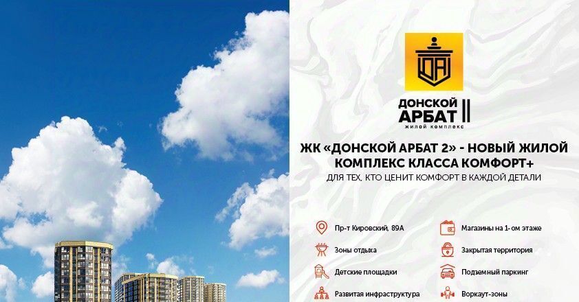 квартира г Ростов-на-Дону р-н Кировский ЖК Донской Арбат фото 3