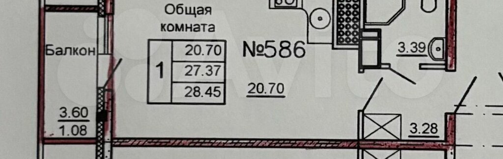 квартира г Санкт-Петербург п Парголово ул Заречная 17 ЖК «Шуваловский дуэт» метро Парнас фото 21