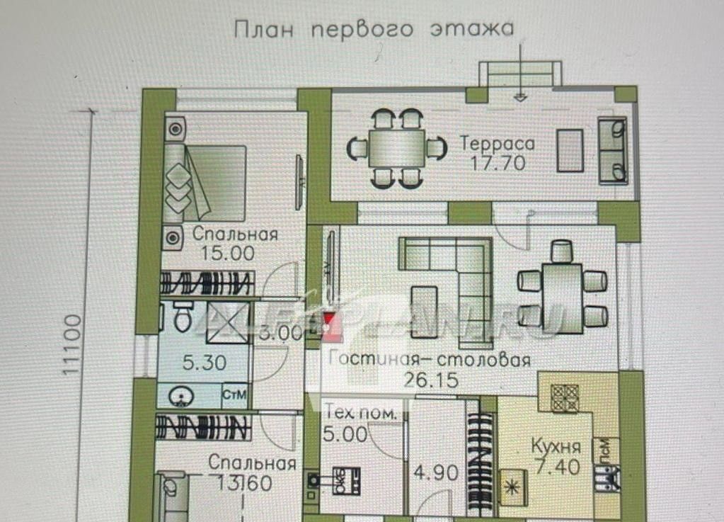 дом р-н Апшеронский ст-ца Кубанская муниципальное образование, Нива-2 дачное товарищество, ул. Персиковая, 15, Краснодар фото 2