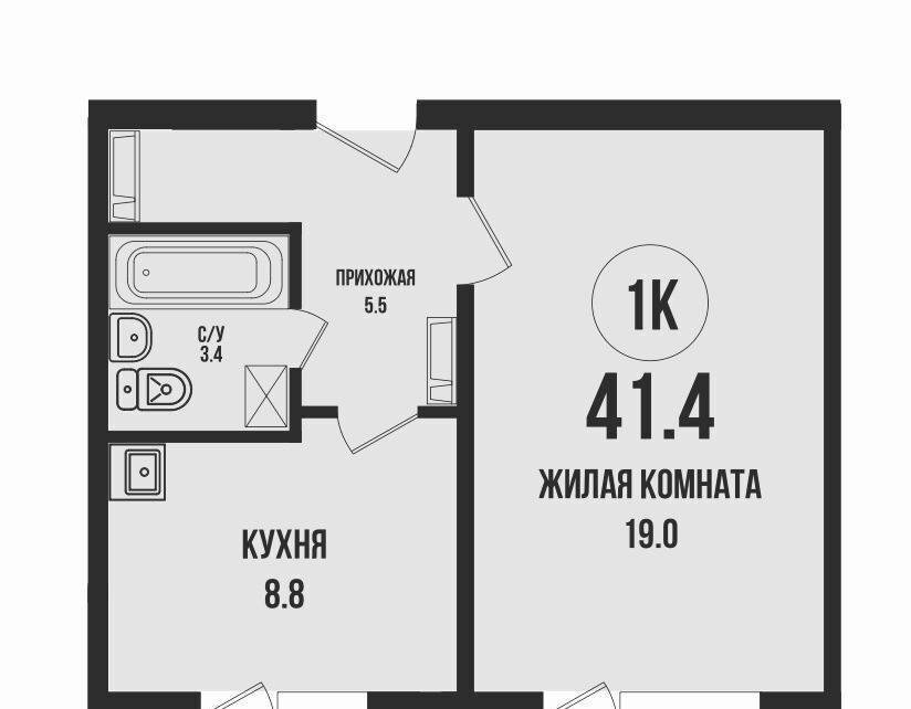 квартира г Новосибирск р-н Калининский Заельцовская Династия жилой комплекс, 904 фото 1