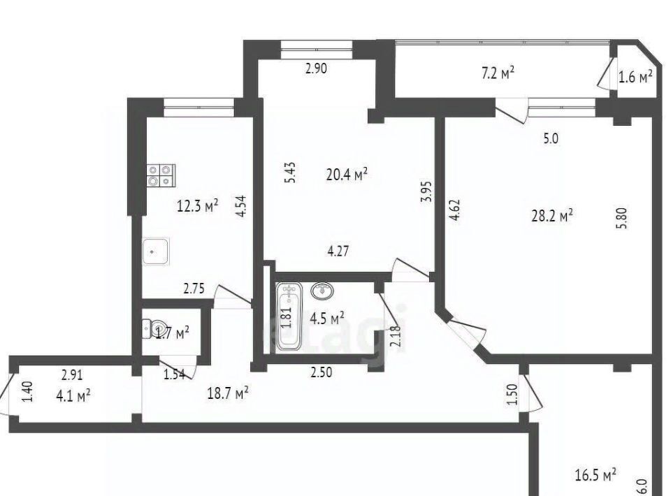 квартира г Ростов-на-Дону р-н Кировский ул Восточная 7с/2 фото 2