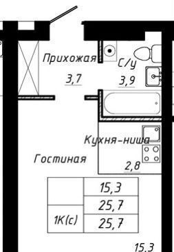 квартира г Барнаул р-н Индустриальный тракт Павловский 196а ЖК «Прайм» корп. 2 фото 2