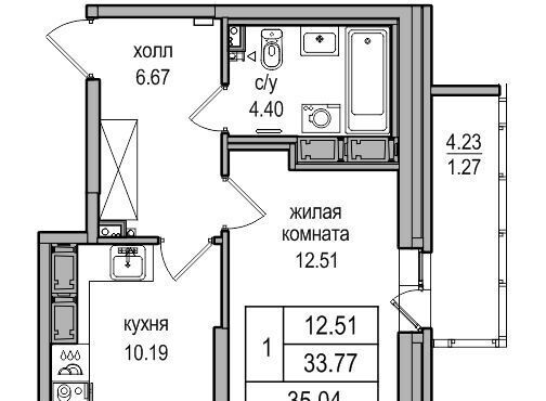 квартира г Санкт-Петербург п Парголово Парнас метро Парнас проезд Толубеевский, 34к 2 фото 2