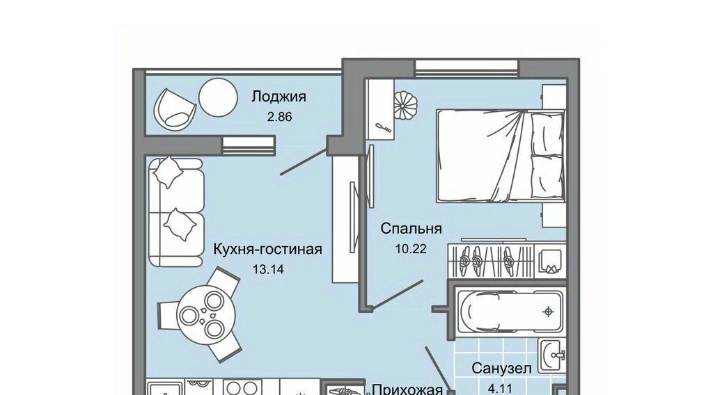 квартира г Ульяновск р-н Заволжский Новый Город ЖК «Светлые кварталы» фото 1