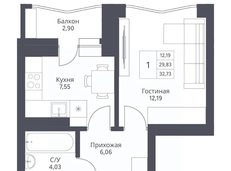 квартира г Новосибирск Заельцовская ул Дуси Ковальчук 246 фото 1