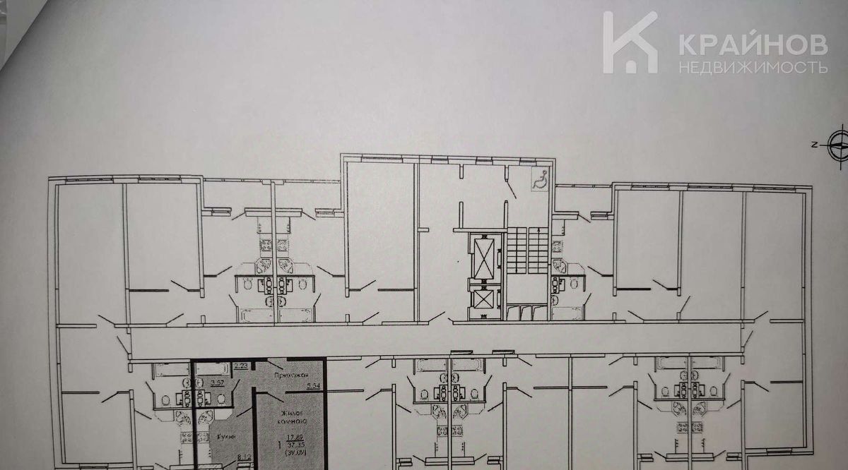 квартира г Воронеж р-н Железнодорожный ул Федора Тютчева 93/3 фото 22