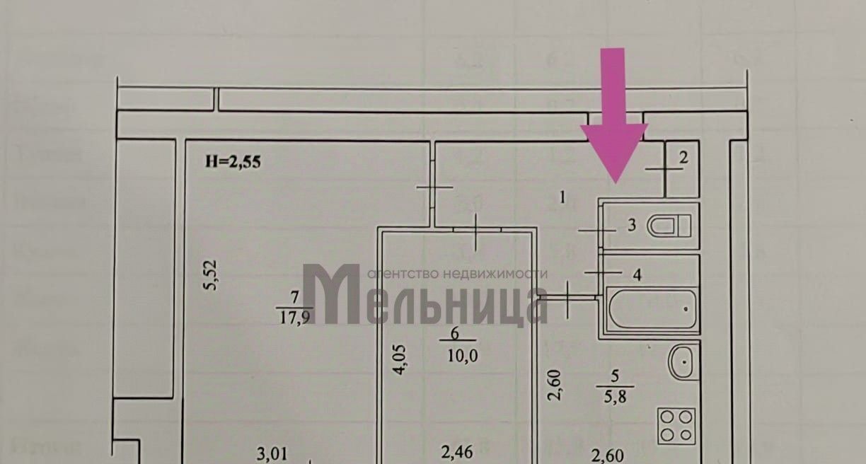 квартира г Волгоград р-н Краснооктябрьский ул им. генерала Ватутина 8 фото 2