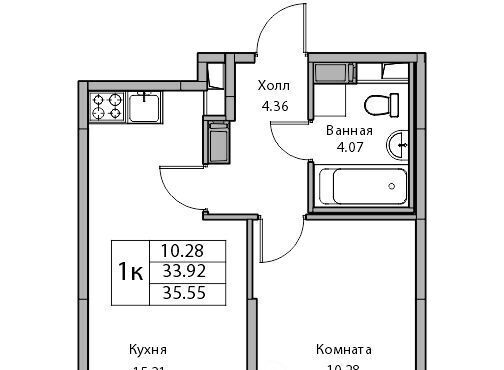 квартира г Санкт-Петербург ЖК «Юнтолово» Беговая фото 2