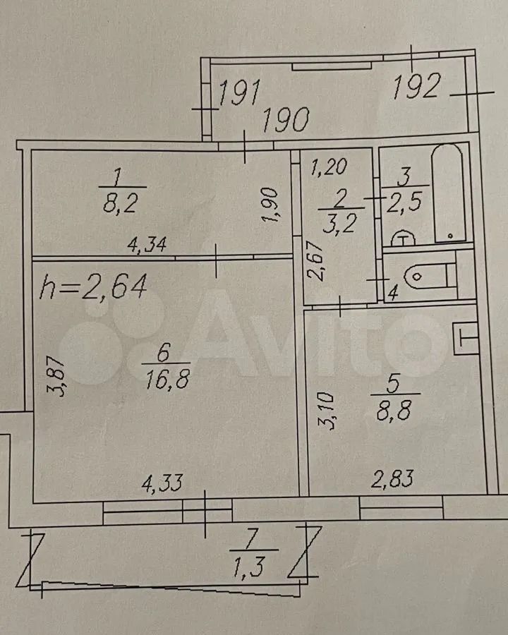 квартира г Красноярск р-н Октябрьский ул Забобонова 16 фото 8