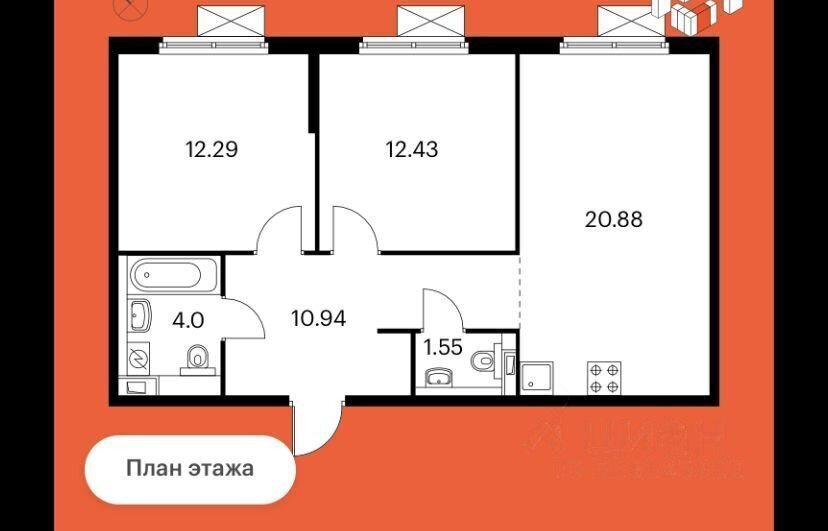 квартира г Москва ул Лобненская 13к/2 ЖК Дмитровский Парк Грачёвская фото 22