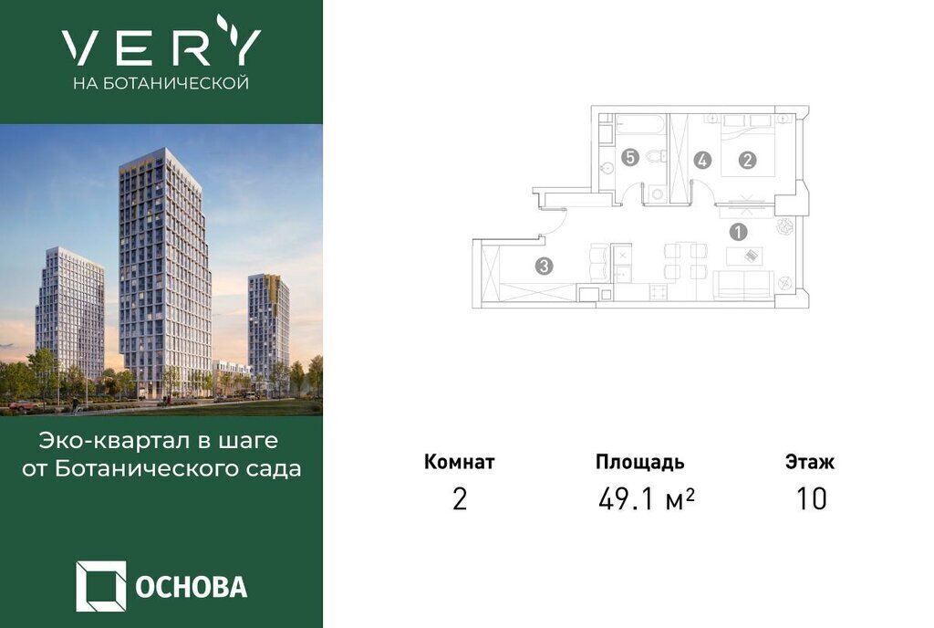 квартира г Москва метро Фонвизинская ул Ботаническая 29 муниципальный округ Марфино фото 1