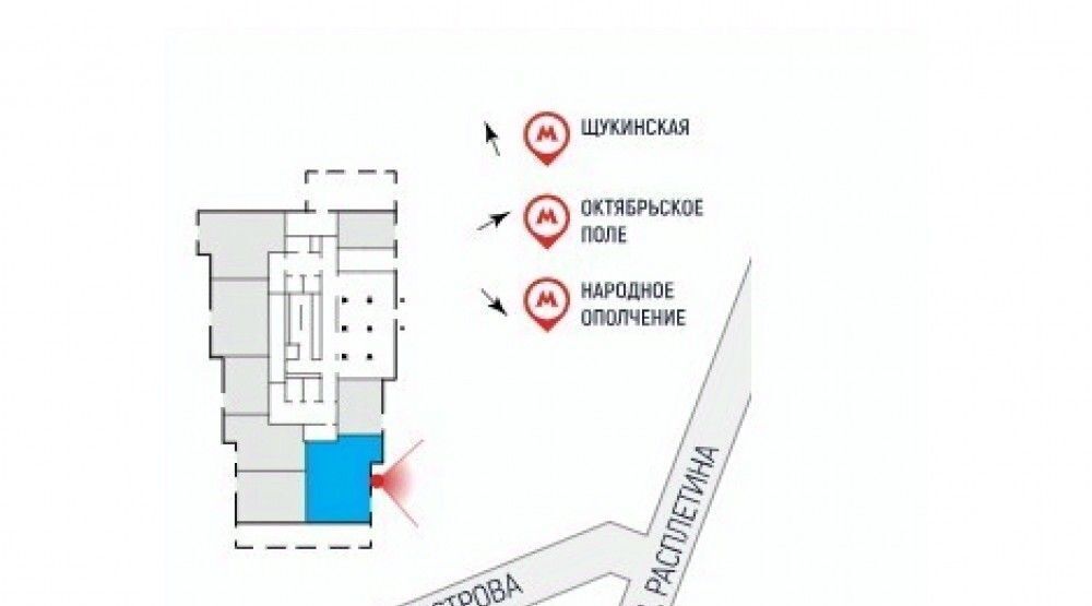 торговое помещение г Москва ул Расплетина 3 поле, Октябрьское фото 11