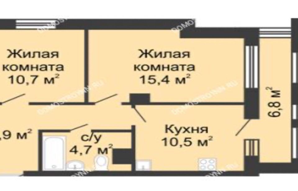 квартира г Нижний Новгород р-н Сормовский ул Коминтерна 99 Нижний Новгород городской округ фото 1