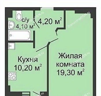 квартира г Ростов-на-Дону р-н Железнодорожный ул Магнитогорская 2 ЖК «Екатерининский» фото 2