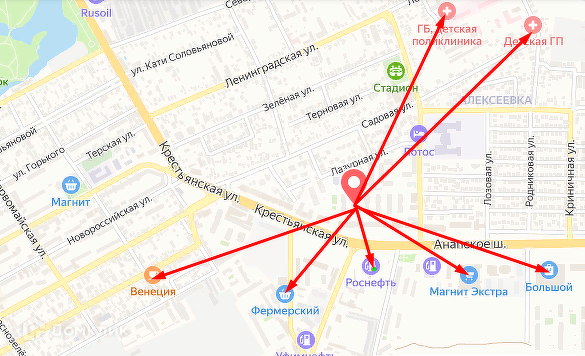 квартира р-н Анапский г Анапа ул Крестьянская 27 Анапа городской округ фото 9