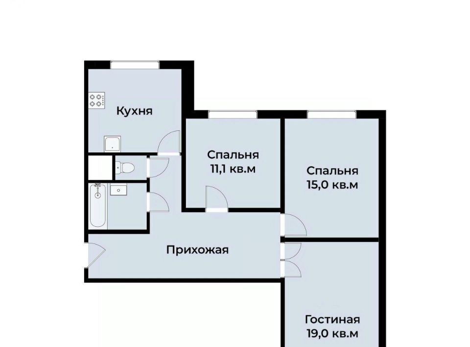 комната г Москва метро Дмитровская ул Бутырская 79 муниципальный округ Савёловский фото 6