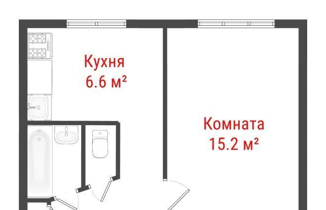 квартира г Санкт-Петербург метро Улица Дыбенко пр-кт Солидарности 12к/2и фото 2