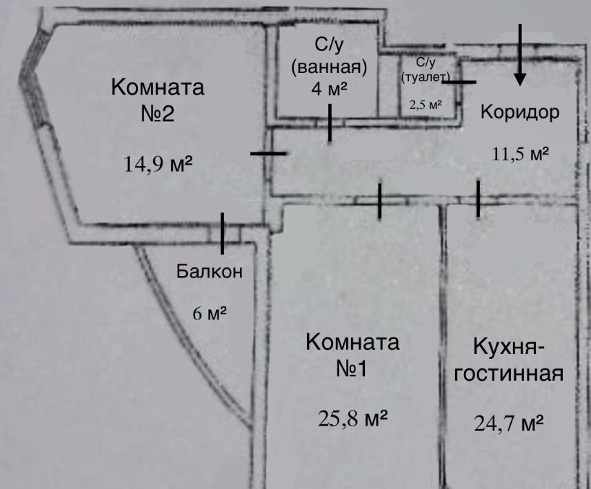 квартира р-н Анапский г Анапа ул Промышленная 9к/2 фото 13