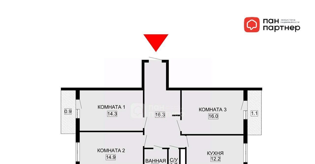 квартира г Санкт-Петербург п Шушары пр-кт Новгородский 8 метро Купчино фото 2