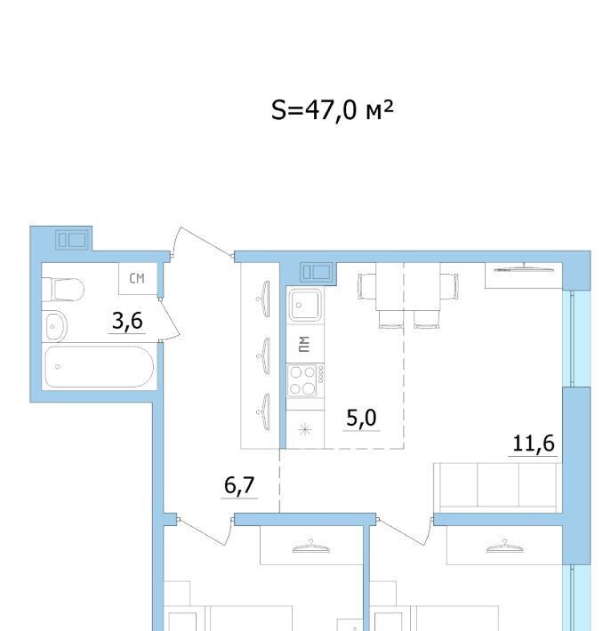 квартира г Петрозаводск Старая Кукковка Старая Кукковка-3 ЖК «Карельский» фото 1